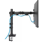 Neomounts DS60-600BL1 Monitorarm 10-32" - Quick-fix - 180°-stop Zwart