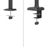 Neomounts DS60-600BL1 Monitorarm 10-32" - Quick-fix - 180°-stop Zwart