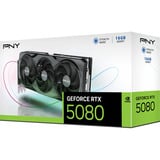 PNY GeForce RTX 5080 grafische kaart DLSS 4, 3x DisplayPort, 1x HDMI 2.1