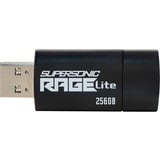 Patriot Supersonic Rage Lite 256 GB usb-stick Zwart/blauw, USB-A 3.2 Gen 1