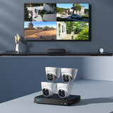Reolink NVS8-8MD4, Intelligent 4K UHD Kit beveiligingscamera 4 stuks, 5 MP, PoE, 2 TB