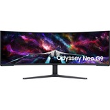 Samsung Odyssey Neo G95NC 57" 8K UHD Curved UltraWide gaming monitor Wit/zwart, 3x HDMI, DisplayPort, 2x USB-A, 2x USB-B, 240 Hz