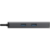 Sitecom 6-in-1 USB-C LAN Multiport Adapter dockingstation Grijs
