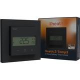 heat it Z-Temp3 Z-wave Battery Thermostat Zwart (mat)