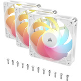 Corsair RS120-R ARGB PWM Reverse case fan Wit, 3 stuks