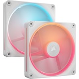 Corsair iCUE LINK LX140-R RGB PWM Reverse Fans Starter Kit case fan Wit, 2 stuks, 4-pin PWM