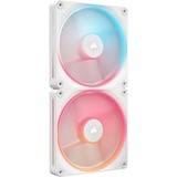 Corsair iCUE LINK LX140-R RGB Reverse Starterskit case fan Wit, 2 stuks, 4-pin PWM