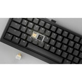 Ducky One X Mini Wireless RGB mechanisch toetsenbord Zwart, US lay-out (QWERTY), Ducky Inductive, 60%, Hot-swappable, PBT, 2.4 GHz | Bluetooth | USB-C