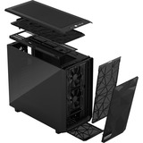 Fractal Design Meshify 2 Dark Tempered Glass midi tower behuizing Zwart | 2x USB-A | 1x USB-C | Window