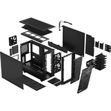 Fractal Design Meshify 2 Dark Tempered Glass midi tower behuizing Zwart | 2x USB-A | 1x USB-C | Window