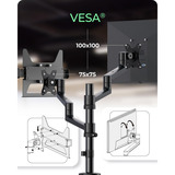 ICY BOX IB-MS622-T monitorarm Zwart