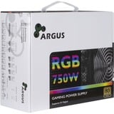 Inter-Tech Argus RGB-750W CM II 750 watt voeding  Zwart, 4x PCIe