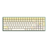 Iqunix F97 Floral Date RGB mechanisch gaming toetsenbord Groen, US lay-out (QWERTY), IQUNIX Little Prince, 96%, RGB leds, 96%, Hot-swappable, PBT, 2.4GHz | Bluetooth 5.1 | USB-C