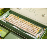 Iqunix F97 Floral Date RGB mechanisch gaming toetsenbord Groen, US lay-out (QWERTY), IQUNIX Little Prince, 96%, RGB leds, 96%, Hot-swappable, PBT, 2.4GHz | Bluetooth 5.1 | USB-C