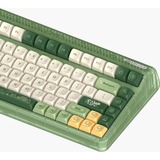 Iqunix OG80 Camping Wireless Mechanical Keyboard Groen, US lay-out (QWERTY), IQUNIX Moonstone, 80% (TKL)	, RGB leds, Hot-swappable, PBT, 2.4GHz | Bluetooth 5.1 | USB-C