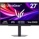 LG UltraGear 27G810A-B 27" 4K Ultra HD gaming monitor Zwart, 1x DisplayPort, 2x HDMI, 2x USB-A, 180 Hz / 360 Hz