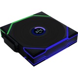 Lian Li UNI FAN TL120 LCD Reverse Blade Wireless Single Pack case fan Zwart, 4-pin PWM + 1x 9-pin USB