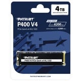 Patriot P400 V4 4 TB SSD P400VP4TBM28H, PCIe 4.0 x4, NVMe 2.0, M.2 2280