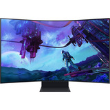 SAMSUNG Odyssey Ark G97NC 55" 4K UHD curved gaming monitor Zwart, 3x HDMI, DisplayPort, 2x USB-A, 2x USB-B, 2x USB-C, Wi-Fi 5, BT, RJ-45, 165 Hz