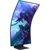 SAMSUNG Odyssey Ark G97NC 55" 4K UHD curved gaming monitor Zwart, 3x HDMI, DisplayPort, 2x USB-A, 2x USB-B, 2x USB-C, Wi-Fi 5, BT, RJ-45, 165 Hz