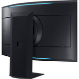SAMSUNG Odyssey Ark G97NC 55" 4K UHD curved gaming monitor Zwart, 3x HDMI, DisplayPort, 2x USB-A, 2x USB-B, 2x USB-C, Wi-Fi 5, BT, RJ-45, 165 Hz