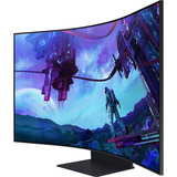 SAMSUNG S55CG97WNU Mini LED Gaming Monitor Odyssey Ark G97NC 55" 4K UHD Curved  Zwart, 165 Hz, HDMI, DisplayPort, USB, Audio, WLAN, AMD FreeSync, Tizen