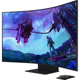 SAMSUNG S55CG97WNU Mini LED Gaming Monitor Odyssey Ark G97NC 55" 4K UHD Curved  Zwart, 165 Hz, HDMI, DisplayPort, USB, Audio, WLAN, AMD FreeSync, Tizen