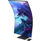 Samsung Odyssey Ark G97NC 55" 4K UHD curved gaming monitor Zwart, 3x HDMI, DisplayPort, 2x USB-A, 2x USB-B, 2x USB-C, Wi-Fi 5, BT, RJ-45, 165 Hz
