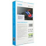 VEGER S22 ultra slim powerbank 20.000 mAh Zwart