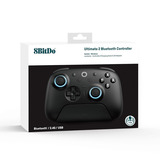 8BitDo Ultimate 2 Bluetooth Controller Zwart, Pc, Switch 2, Bluetooth / USB-C / 2.4 GHz