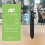 ACT Connectivity Suburb Laptop Sleeve 14,1" Zwart