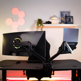 Arozzi Alzare Neo Duo - Gas Spring Monitor Arm - Black monitorarm Zwart