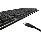 CHERRY MX 10.0N RGB mechanisch toetsenbord Zwart, EU lay-out (QWERTY), Cherry MX Low Profile Speed, RGB, ABS