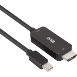 Club 3D mini DisplayPort 1.4 naar HDMI kabel Zwart, 1,8 meter