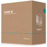 DeepCool CG380 3F midi tower behuizing Zwart | 2x USB-A | 1x USB-C | RGB | Window