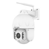 Foscam SD8P, 4K/8MP Dual-Band WiFi PTZ buiten beveiligingscamera Wit