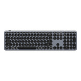 Keychron B5 Pro-K1 toetsenbord Grijs, US lay-out (QWERTY), Scissor switches, 100%, ABS keycaps, 2.4 GHz / Bluetooth / USB