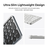 Keychron B5 Pro-K1 toetsenbord Grijs, US lay-out (QWERTY), Scissor switches, 100%, ABS keycaps, 2.4 GHz / Bluetooth / USB