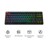 Keychron C3 Pro-H4, toetsenbord Zwart, US lay-out, Keychron Super Banana, 80% TKL, RGB leds, Cherry Double-Shot PBT, hot swap, 8000 Hz