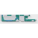 Keychron OEM Dye-Sub PBT Full Keycap-Set - Iceberg keycaps Wit/turquoise, 137 Stuks, US-Layout (ANSI)