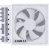 Lian Li EDGE850, 850 Watt voeding  Wit, 3x PCIe, kabelmanagement, 4x USB