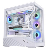Lian Li Vector V100 midi tower behuizing Wit | 2x USB-A | 1x USB-C | RGB | Tempered Glass