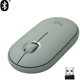 Logitech M350 Pebble muis Groen, 1000 dpi, Bluetooth
