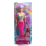 Mattel Barbie Zeemeerminpop met fantasiehaar van 18 cm 