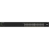 Netgear Netgear S350 24P GE POE+ SMART SWITCH Zwart