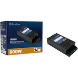 SilverStone FX600z Platinum, 600 Watt voeding  Zwart, 1x 12-Pin High Power GPU, 2x PCIe, Kabel-Management