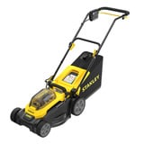 Stanley 18V V20 2x 4Ah set 37 cm grasmaaier Zwart/geel, 2 accu's  en 2 opladers inbegrepen