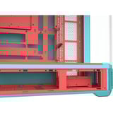 Thermaltake View 600 TG Mint Strawberry big tower behuizing Mint/bes | 2x USB-A | 1x USB-C | Tempered Glass