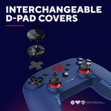 Trust GXT 542SM Muta Draadloze gamecontroller Blauw/rood, Windows, iOS, Android, 2.4 GHz / Bluetooth / USB-C
