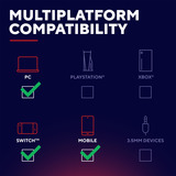 Trust GXT 542SM Muta Draadloze gamecontroller Blauw/rood, Windows, iOS, Android, 2.4 GHz / Bluetooth / USB-C